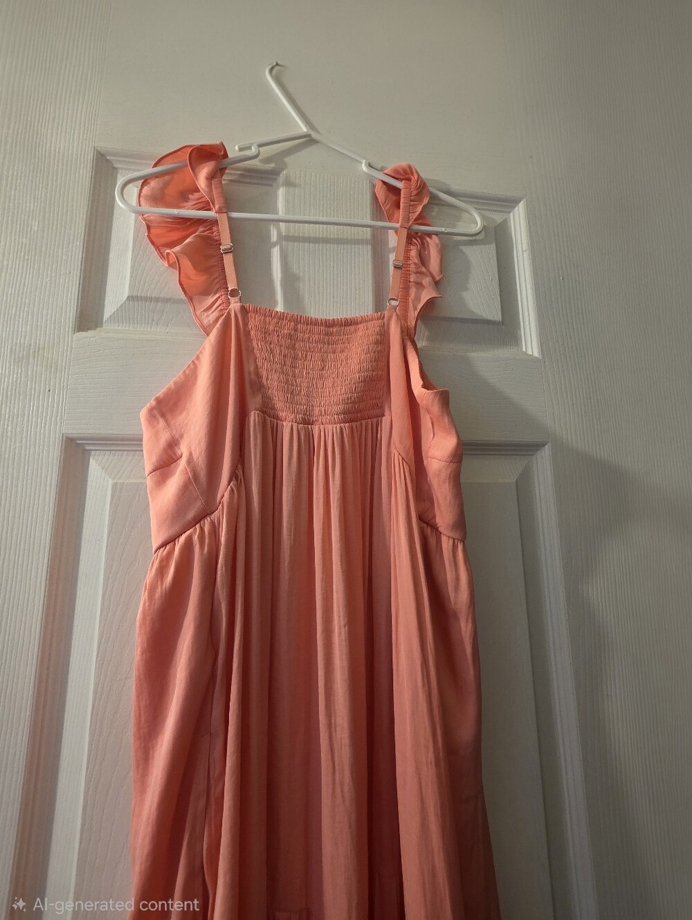 Soma Coral Ruffle-Strap Maxi Dress - Picture 3 of 5